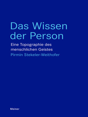 cover image of Das Wissen der Person